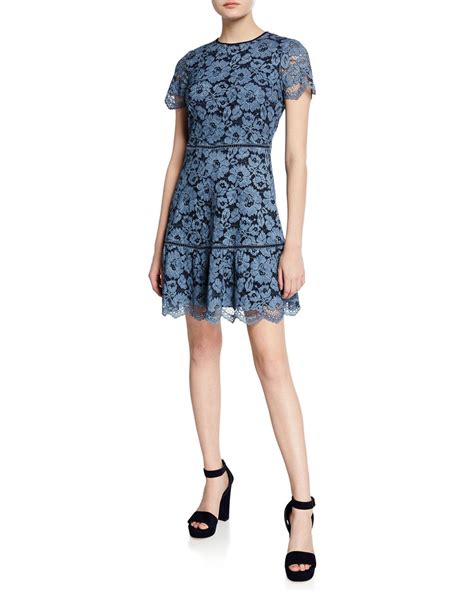 cheap michael michael kors floral lace cap sleeve fit-and-flare dress|michael kors handbags clearance sale.